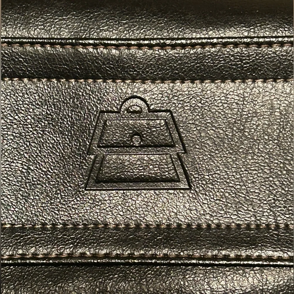 Kathy Van Zeeland Y2K Black Tootsie Roll Purse Satchel Side Zip Rhinestone - Picture 11 of 16